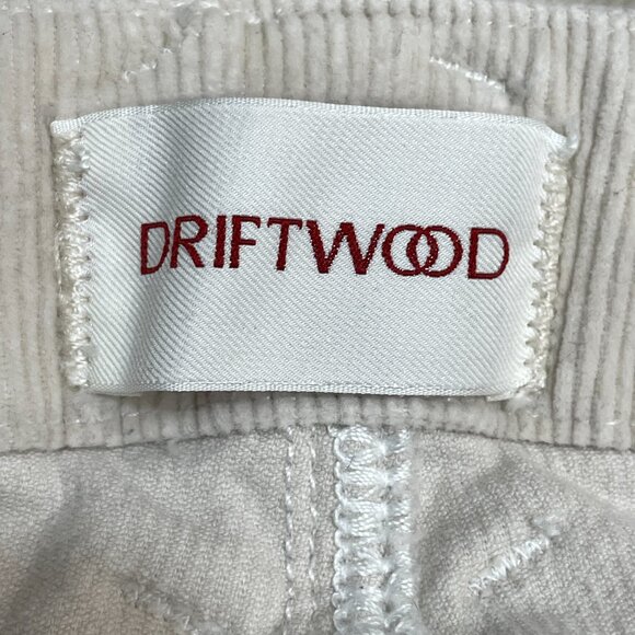 DRIFTWOOD‎ Palmer Corduroy Pants Women's Size 29 Cropped Utility Ivory Straight - Picture 7 of 8